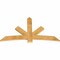 Ekena Millwork Alberta Rough Sawn Timber Gable Bracket, Western Red Cedar, 72"W x 42"H x 2"D x 6"F, 14/12 Pitch GBW072X42X0206ALB00RWR - alternate 4